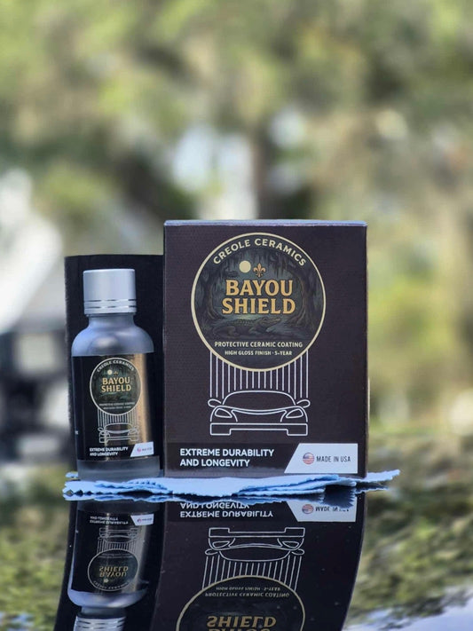 Bayou Shield Ceramic Car Coating, High Gloss Protective Finish, 5-Year Durability