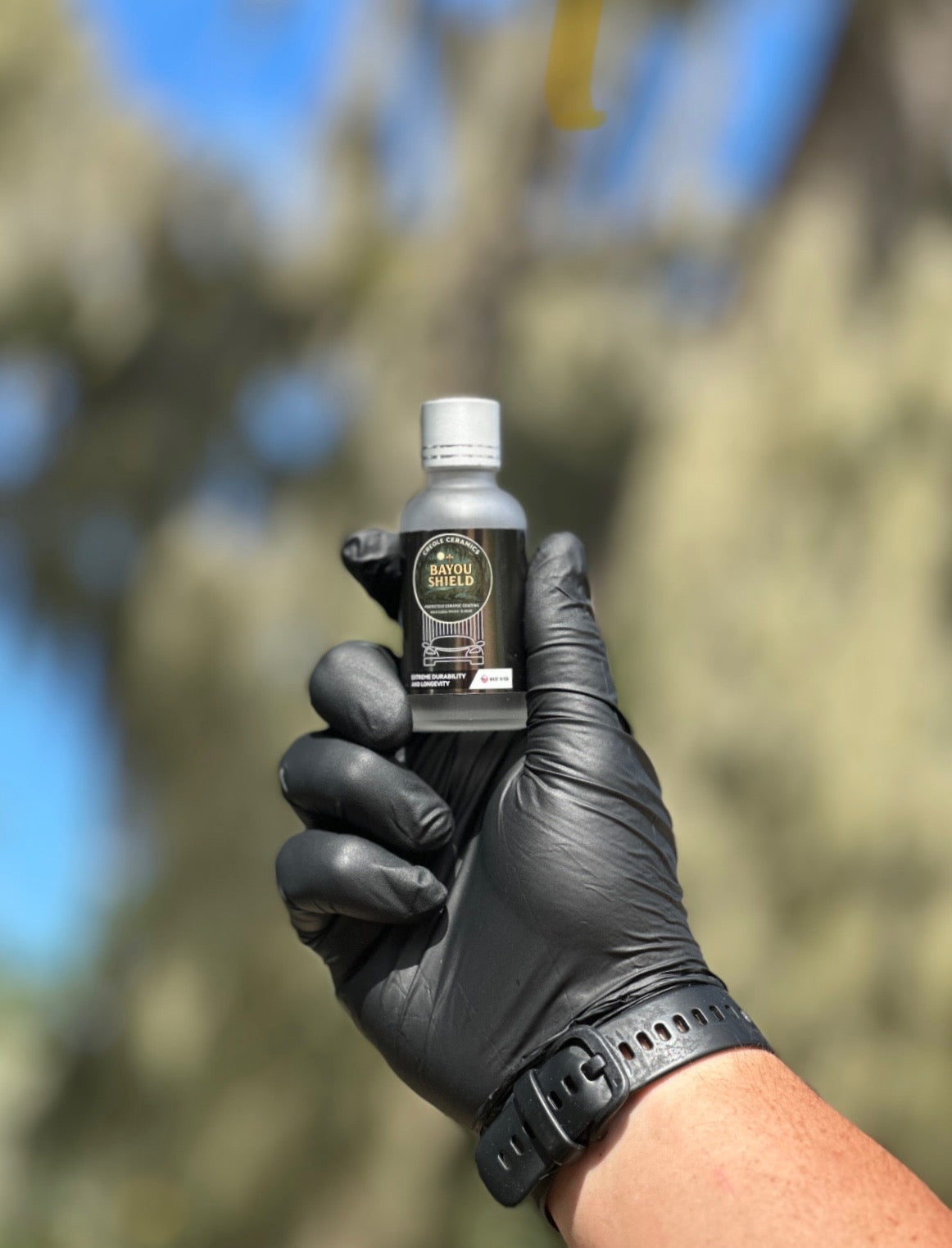 Bayou Shield Ceramic Car Coating, High Gloss Protective Finish, 5-Year Durability